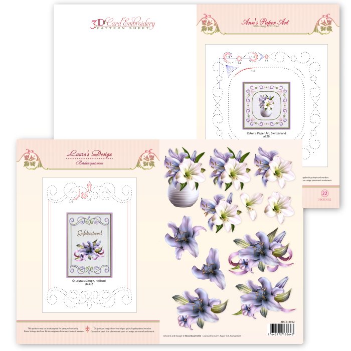 3D Card Embroidery Patterns with Ann & Laura #22