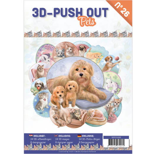 3D Stanzbogen Buch 26 - Pets