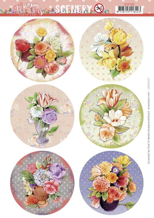 Push Out Scenery - Yvonne Creations - Tulips Round CDS10117