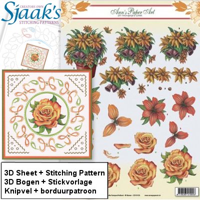 Sjaak's Stickvorlage CO-2013-453 & 3D Bogen CD10125