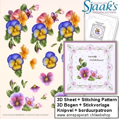 Sjaak's Stickvorlage CO-2017-024 & 3D Bogen 3DCD13003