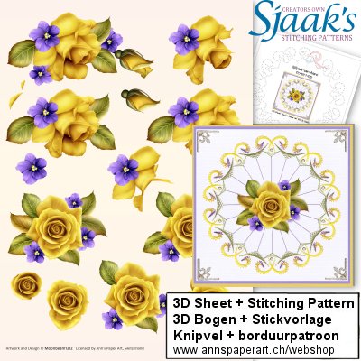 Sjaak's Stickvorlage CO-2017-025 & 3D Bogen 3DCD13002
