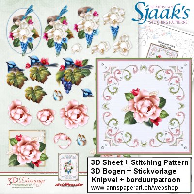 Sjaak's Stickvorlage CO-2017-028 & 3D Bogen APA3D017