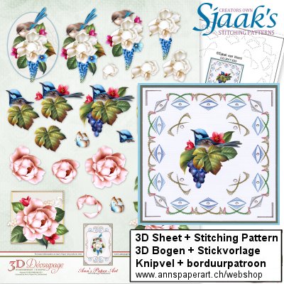 Sjaak's Stickvorlage CO-2017-030 & 3D Bogen APA3D017