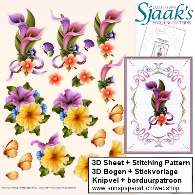Sjaak's Stickvorlage CO-2018-084 & 3D Bogen 3DCE13021 - zum Schließen ins Bild klicken