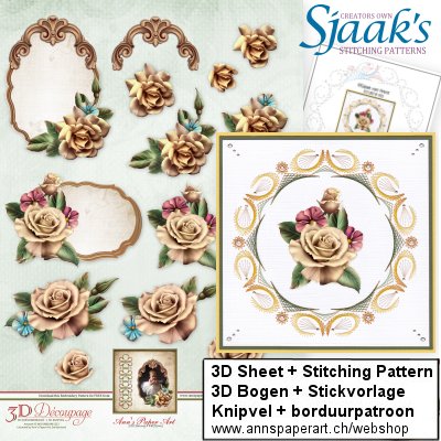 Sjaak's Stickvorlage CO-2019-103 & 3D Bogen APA3D005