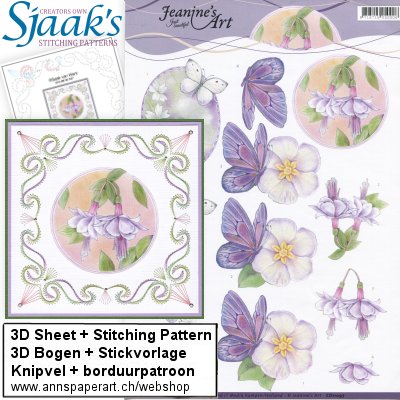 Sjaak's Stickvorlage CO-2019-107 & 3D Bogen CD11097