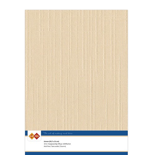 Linen cardstock - A4 - 08 Light Brown (5x A4 Sheets)