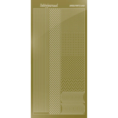 Hobbydots sticker Series 1 HD001 - Mirror - Gold