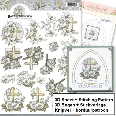 a2074_yb2014 Stickvorlage nr. & 3D Bogen CD10204