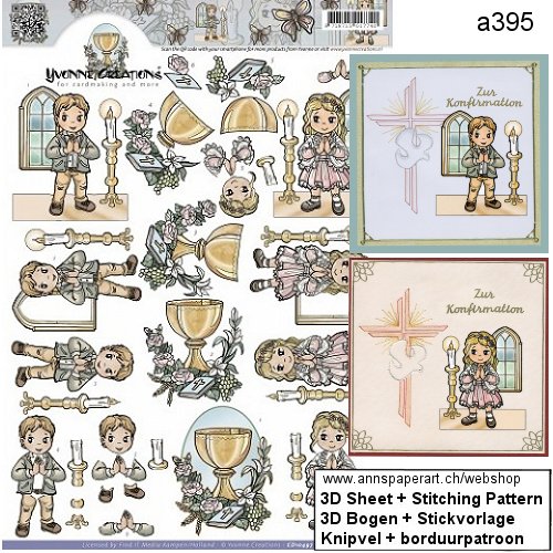 a395 Stickvorlage + 3D Bogen Yvonne Creations CD10497