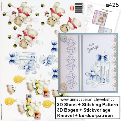a425 Stickvorlage & 3D Bogen 654