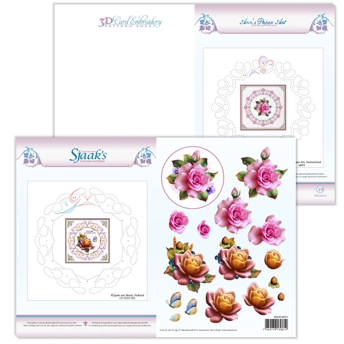 3D Card Embroidery Patterns with Ann & Sjaak #19