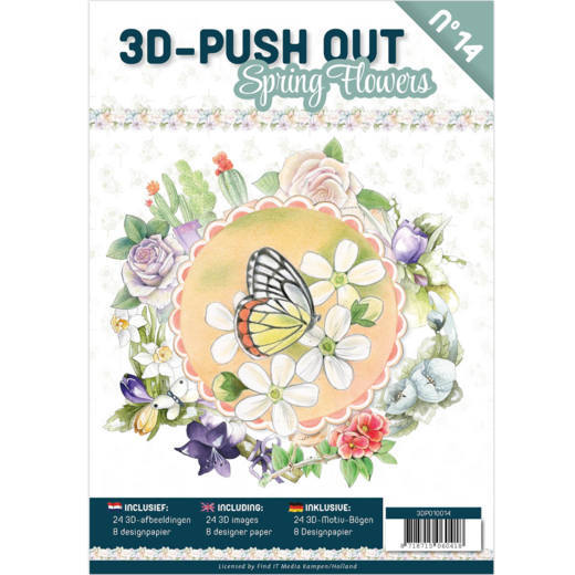 3D Pushout Book 14 - Spring Flowers