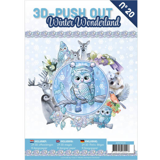 3D Stanzbogen Buch 20 - Winter Wonderland