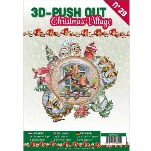 3D Stanzbogen Buch 29 - Christmas Village