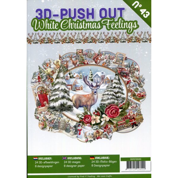 3D Push Out book 43 - White Christmas Feelings