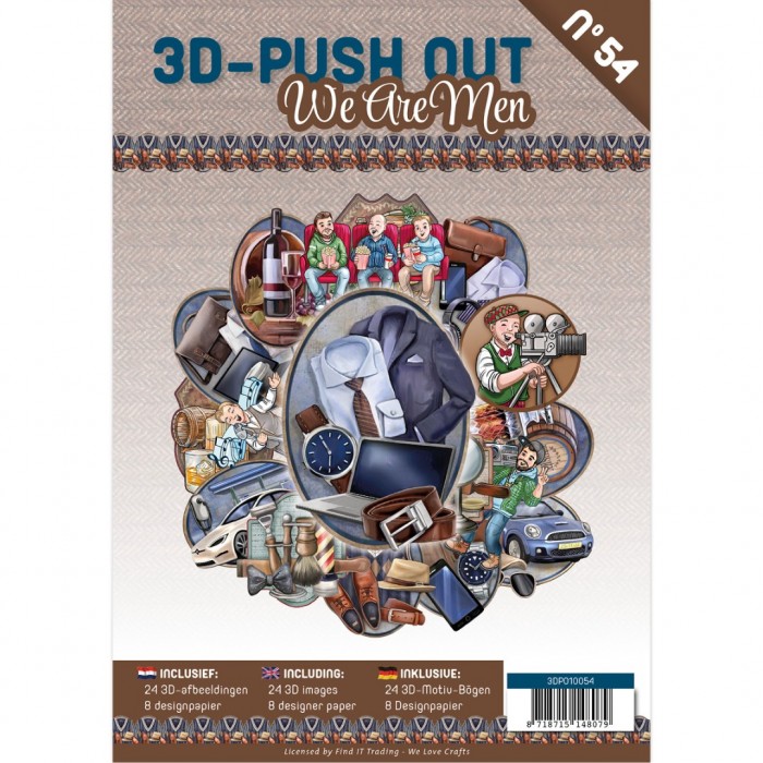 3D Stanzbogen Buch 54 - We are Men