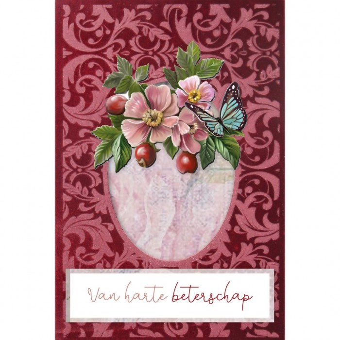 3D Velvet Cards A6 Rose Hip Set 9 - (Nur auf Vorbestellung)