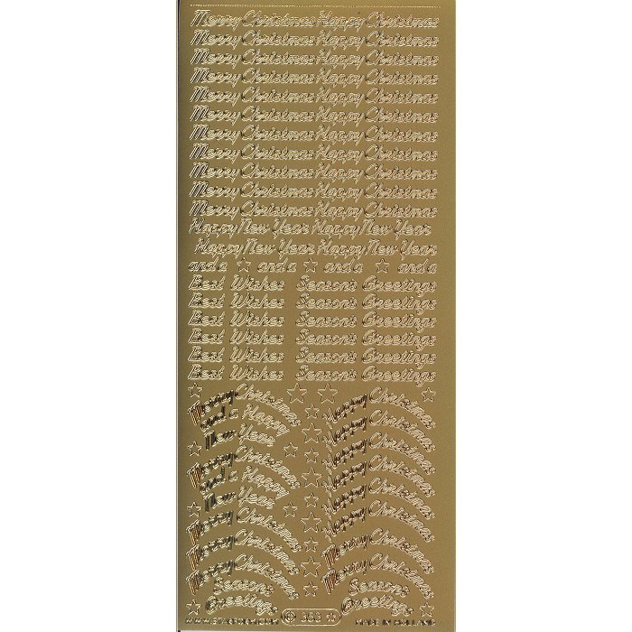 Sticker Starform 353 - Merry Christmas - Gold