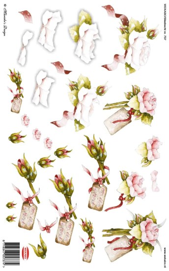3D Bogen Wekabo - Pink Roses 737