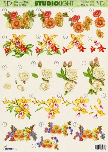 3D Sheet Studiolight Flowers MIR050