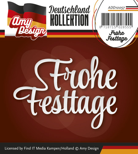 Text Schablonen Frohe Festtage ADD10057 (Nur auf Vorbestellung)