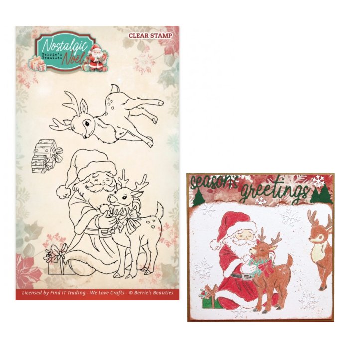 Clear Stamps Nostalgic Noel Deer (Nur auf Vorbestellung)