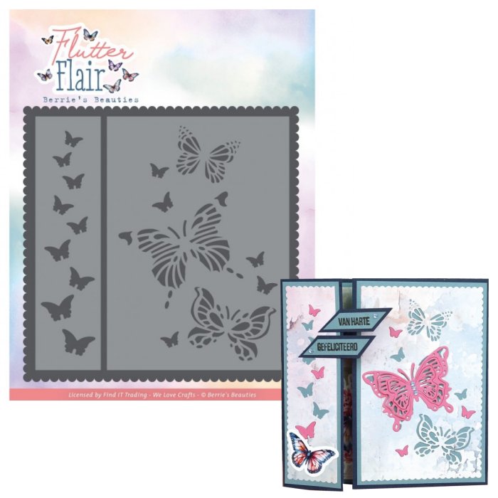 Berries Beauties Stanzschablone - Flutter Frame BBD10032