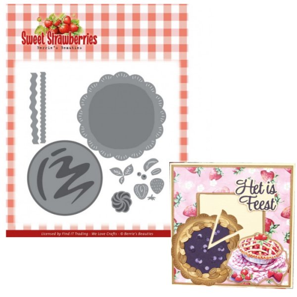 Berries Beauties Stanzschablone - Strawberries Pie BBD10045
