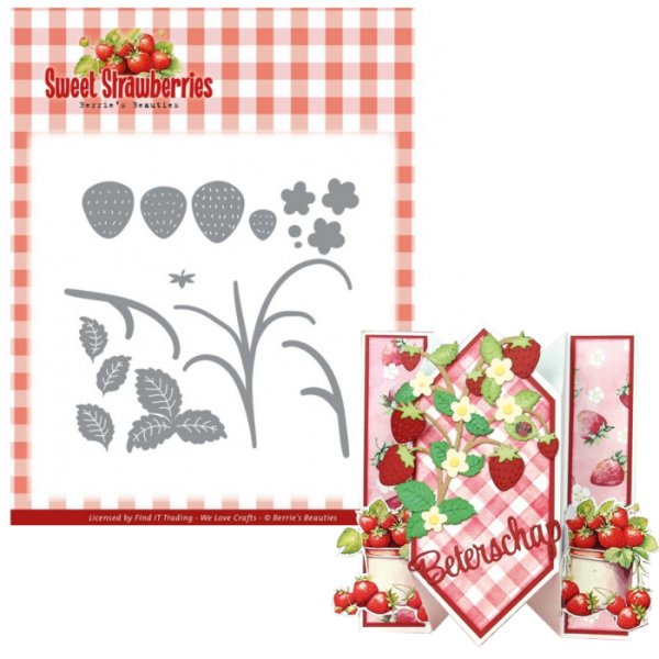 Berries Beauties Stanzschablone - Strawberries Plant BBD10046