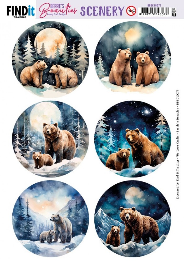 Stanzbogen Scenery - Berries Beauties - Bears - Round