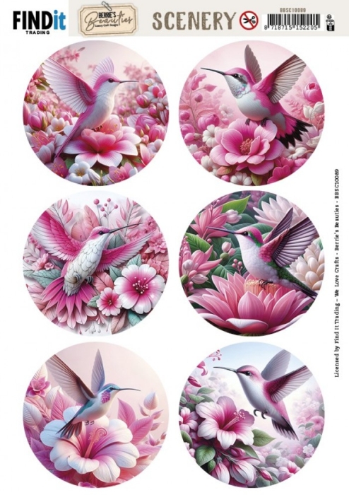 Stanzbogen Scenery - Berries Beauties Hummingbird - Round