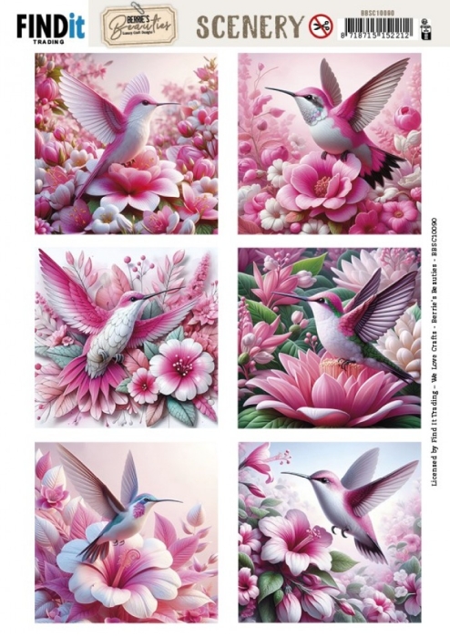 Stanzbogen Scenery - Berries Beauties Hummingbird - Square