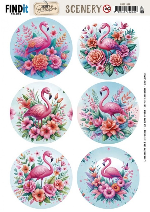 Stanzbogen Scenery - Berries Beauties Flamingo - Round