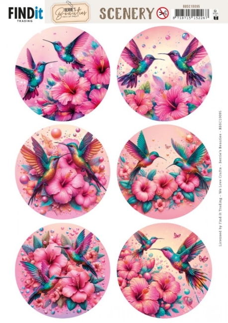 Stanzbogen Scenery - Berries Beauties Celestial Hummers - Round