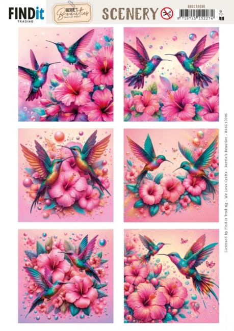Stanzbogen Scenery - Berries Beauties Celestial Hummer - Square