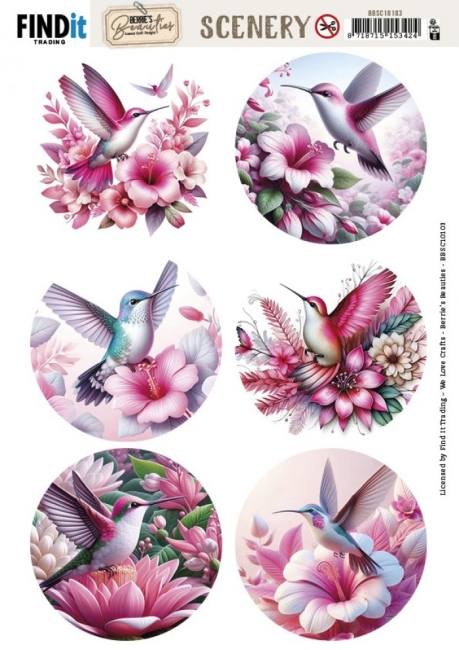 Stanzbogen Scenery - Berries Beauties Hummingbirds - Round