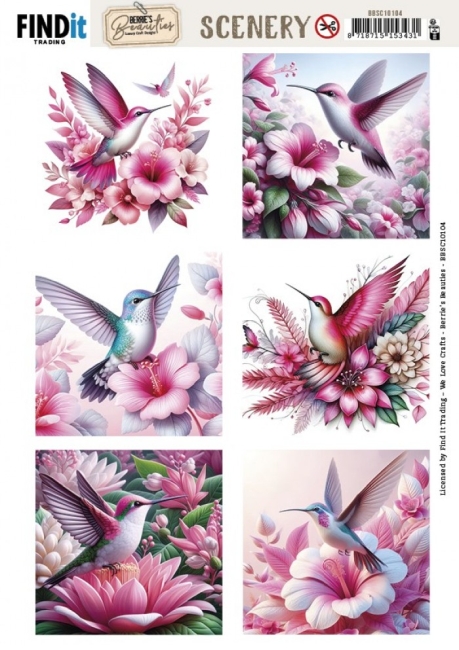 Stanzbogen Scenery - Berries Beauties Hummingbirds - Square