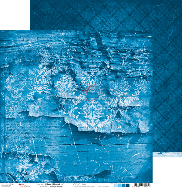 Craft O Clock Papier 24 Blatt 15x15cm - Blue Mood - zum Schließen ins Bild klicken