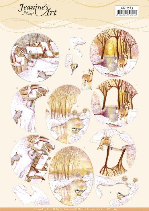 3D Sheet Jeanines's Art - Forest CD11583