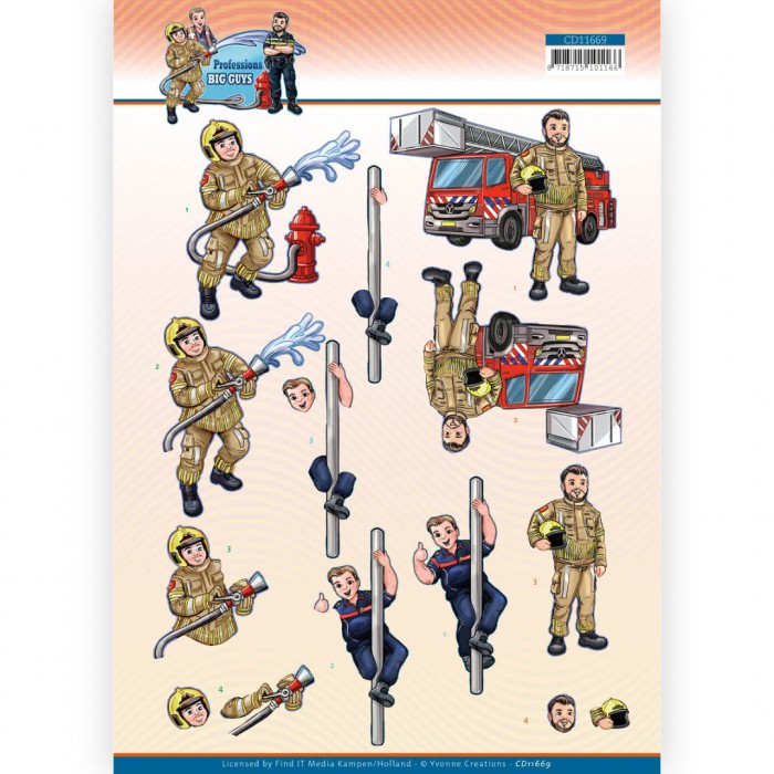 3D Bogen Yvonne Creations - Fire department CD11669 3D Bogen Yvonne Creations - Fire department CD11669
