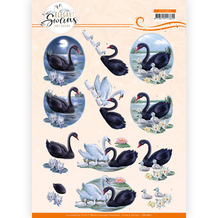 3D Bogen Amy Design - Black Swan CD11801