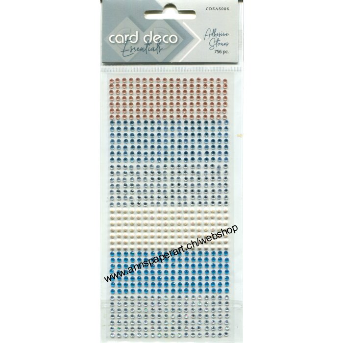 Card Deco - Selbstklebend Perlen 3mm - Gemischte Farben