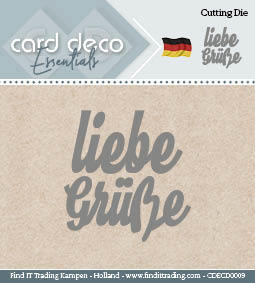 Text Cutting Dies - Liebe Grüsse CDECD0009