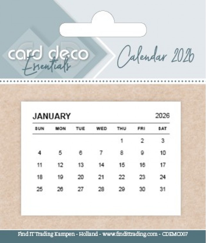 Mini Kalender Tabs - 10 stk - 2026