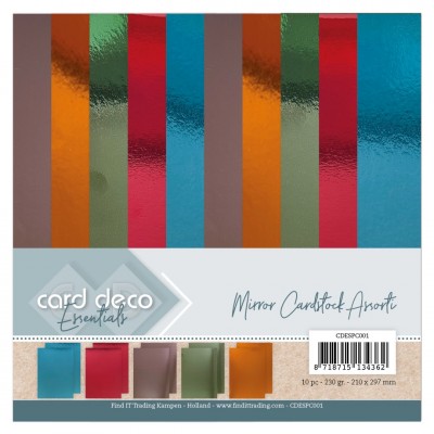 Mirror Cardstock Assorted Colours - Set 1 - A4