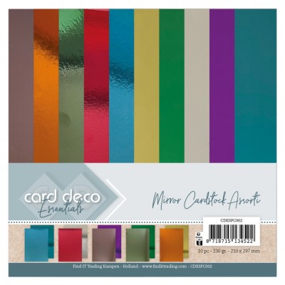 Mirror Cardstock Assorted Colours - Set 2 - A4