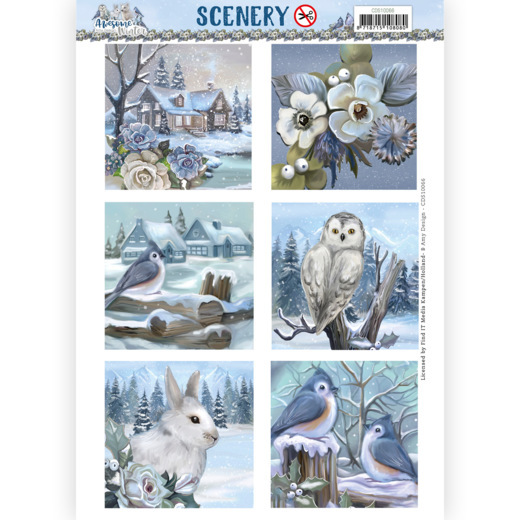 Stanzbogen Scenery Amy Design - Awesome Winter Square CDS10066
