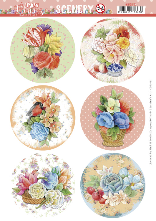 Push Out Scenery - Yvonne Creations - Wild Rose Round CDS10118